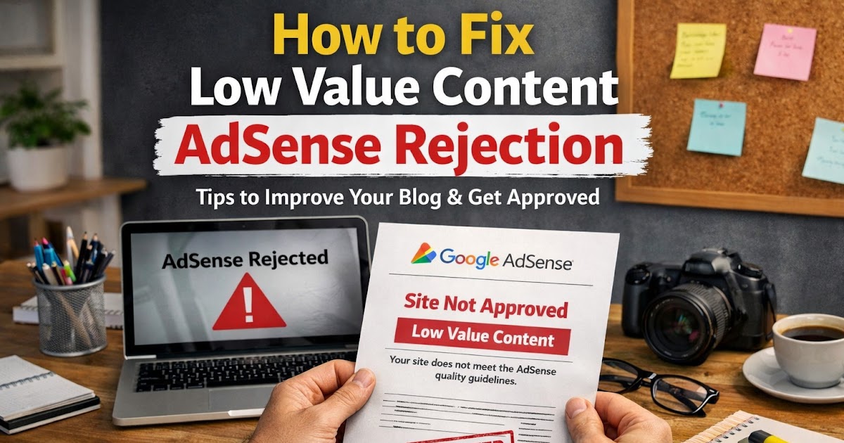 Fix Low Value Content AdSense
